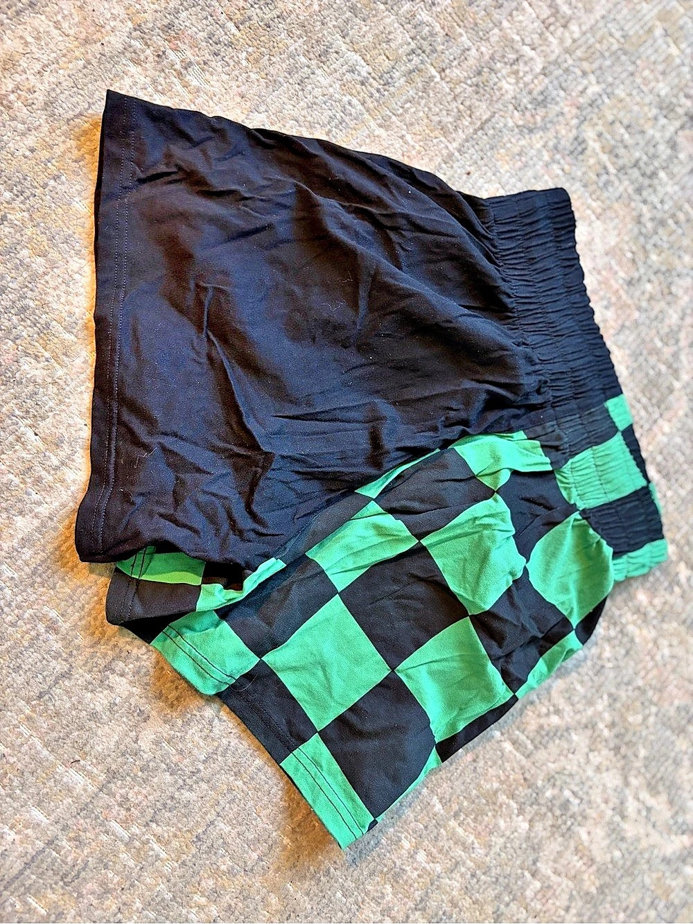 Raskol Green Checkered Dumpys Shorts Size M - Picture 4 of 5
